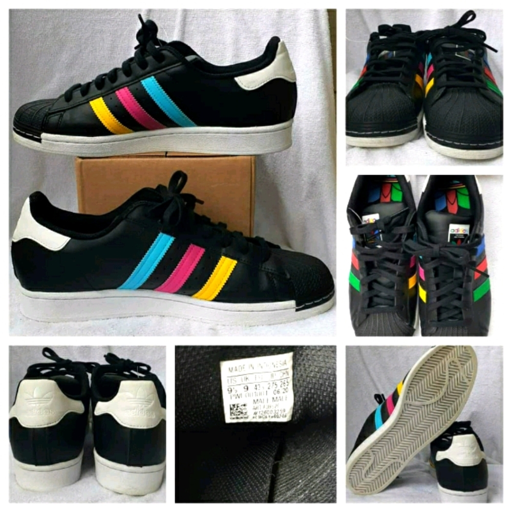Adidas Originals Superstar FU9520 Black Green Blue